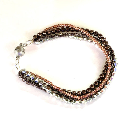 Metallic 4-strand Bracelet