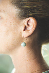 Jade Sphere Earrings